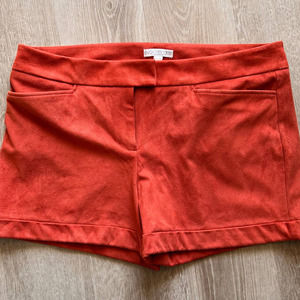 Eva Mendez Size 10 Cuffed Brown/Orange Shorts/Burnt Sienna